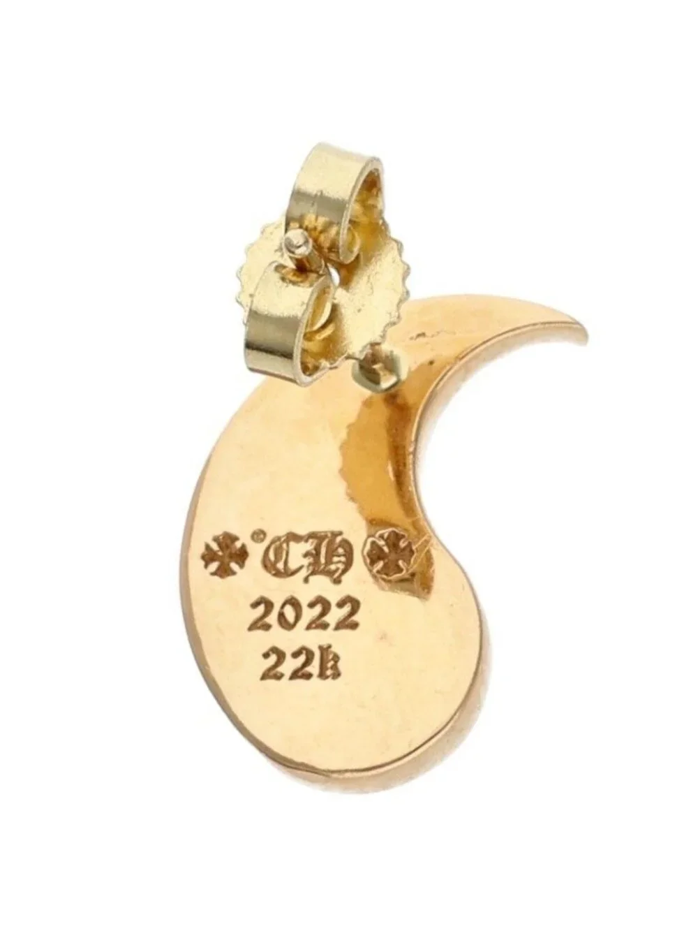Chrome Hearts Yin Yang Gold Earrings